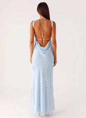 Sundance Chiffon Maxi Dress - Blue
