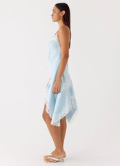 Starla Midi Dress - Pale Blue