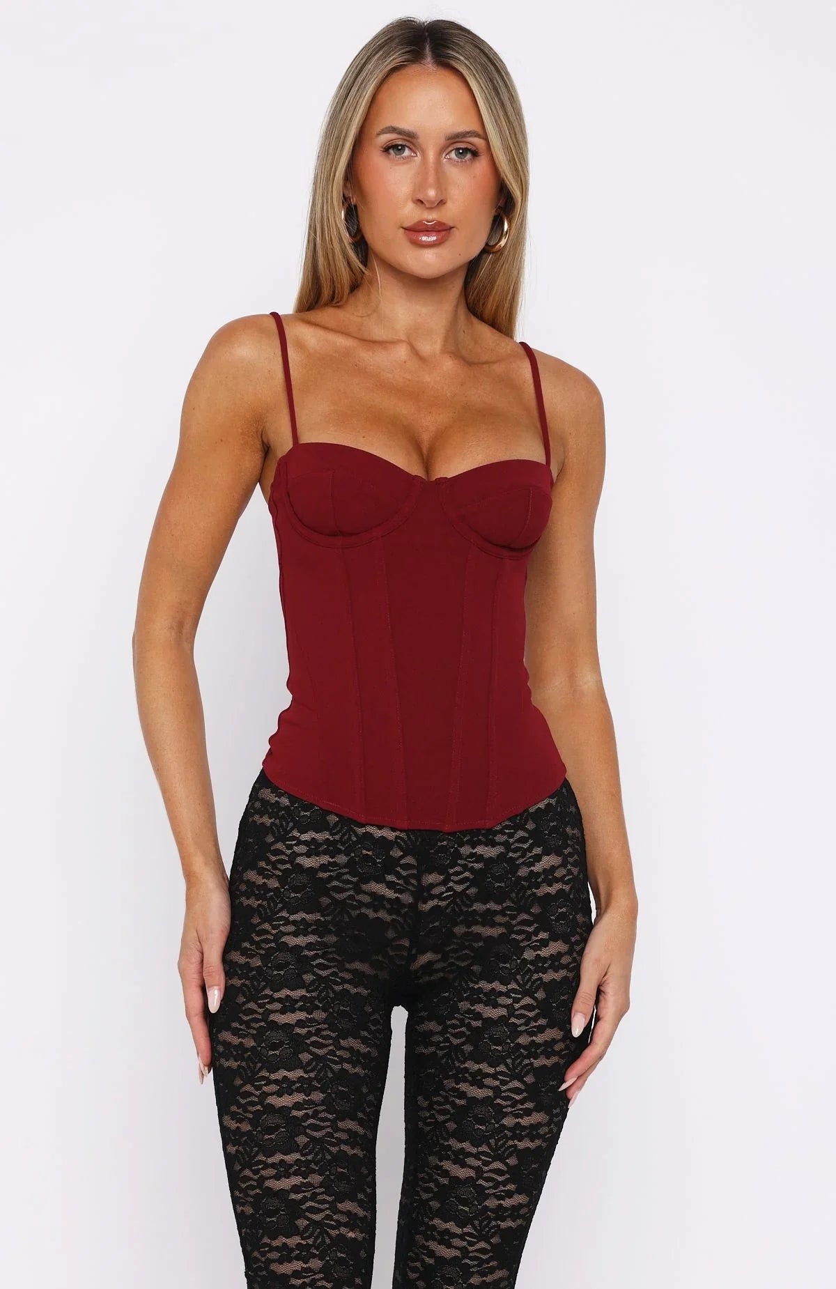 Moonlight Dance Bustier Wine