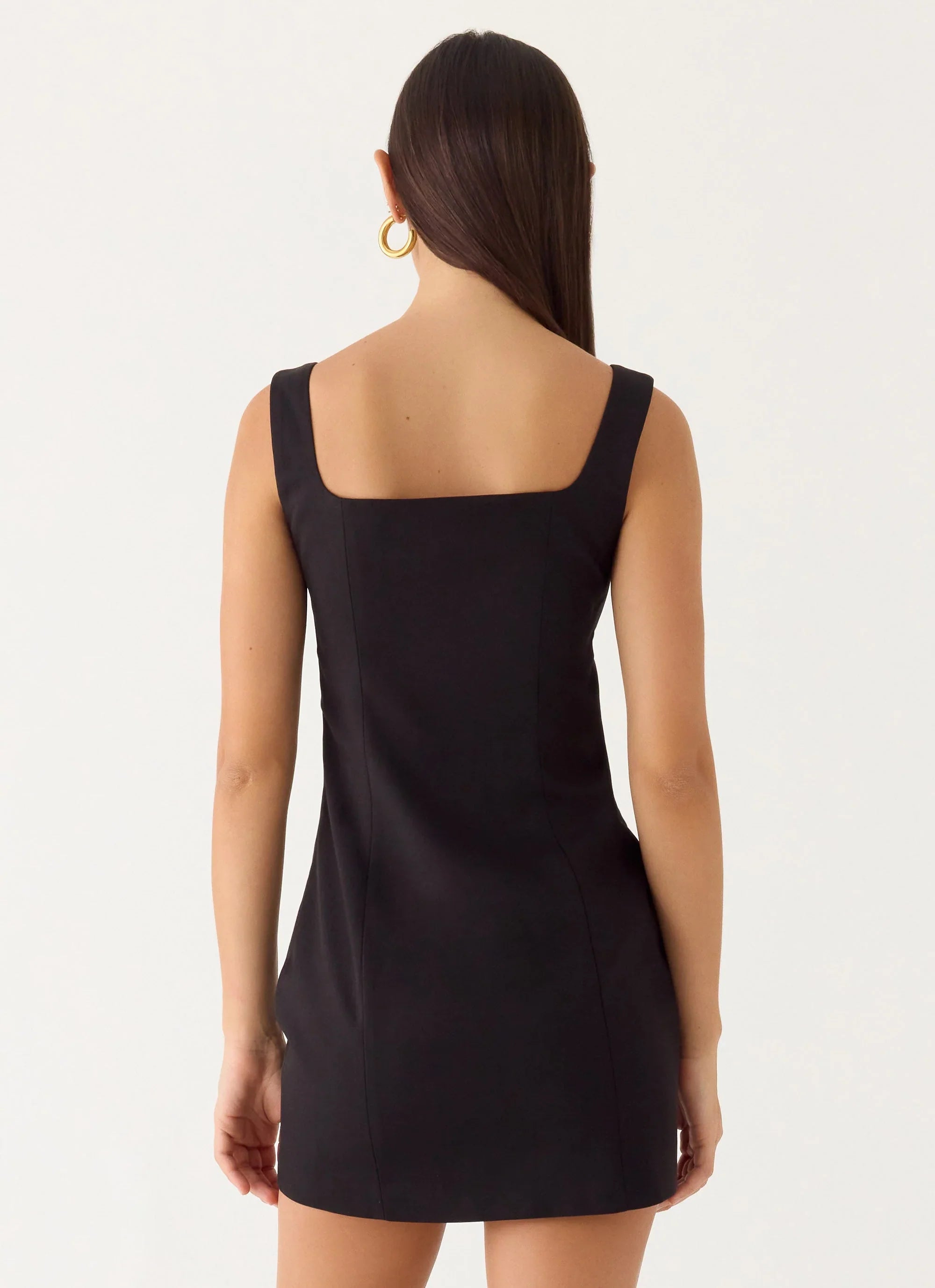 Brief Tension Mini Dress - Black