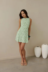 Summer Secrets Mini Dress Green
