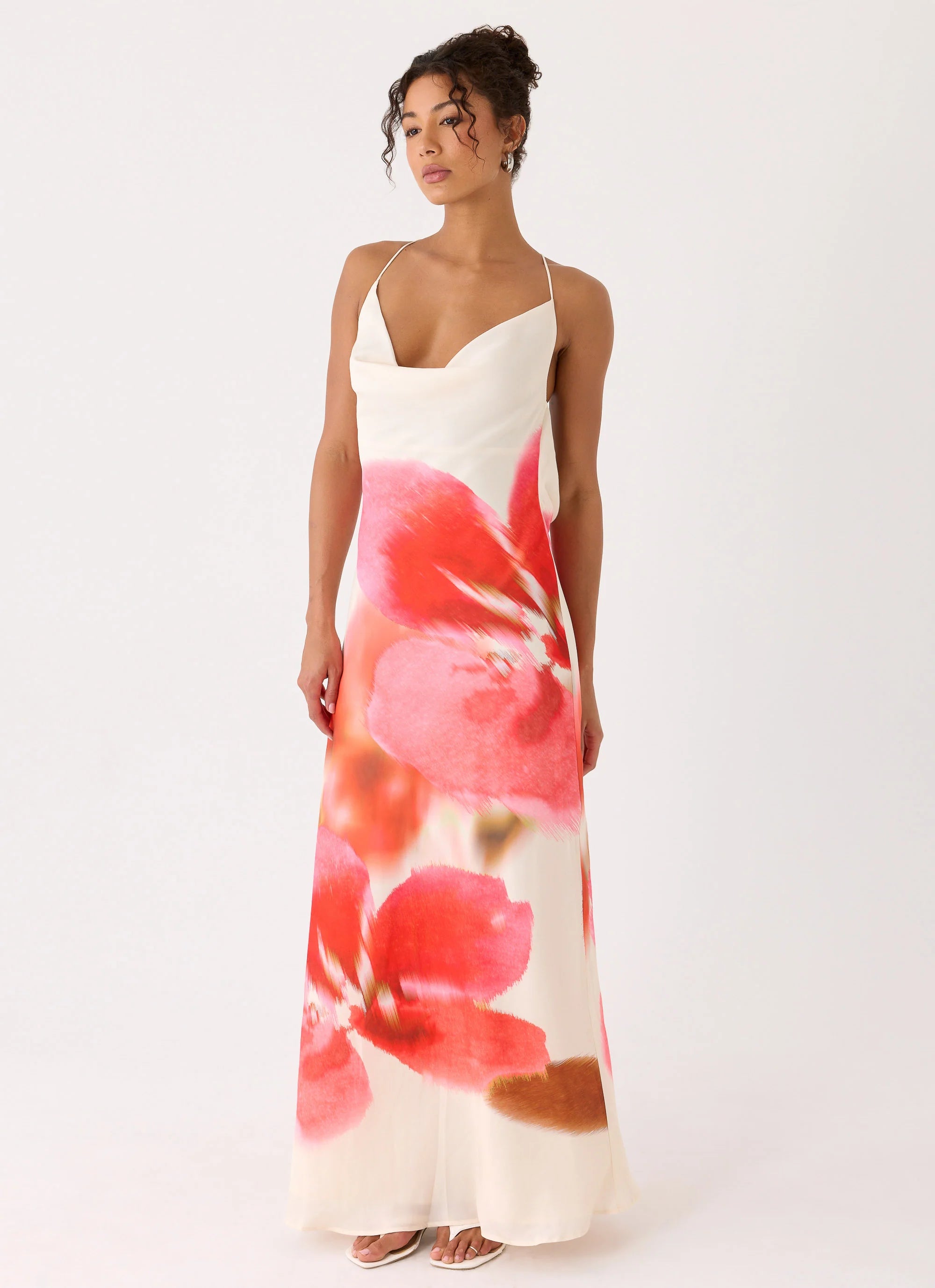 Samya Cowl Maxi Dress - Porcelain Rose