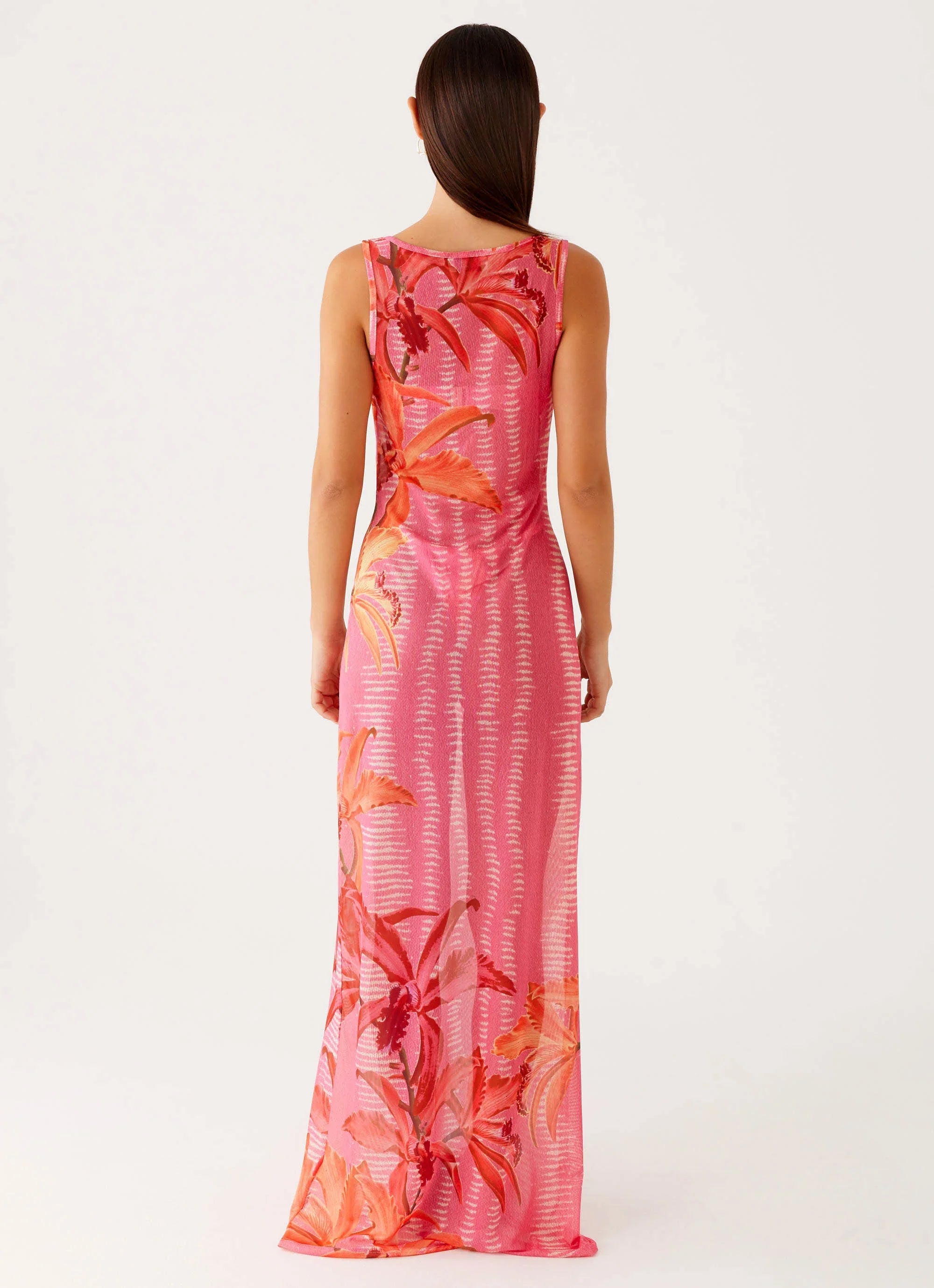 Sorella Maxi Dress - Tropical Pink Print