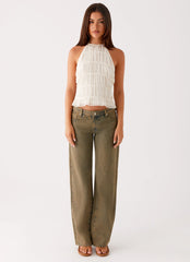 Bennie Halter Top - Ivory