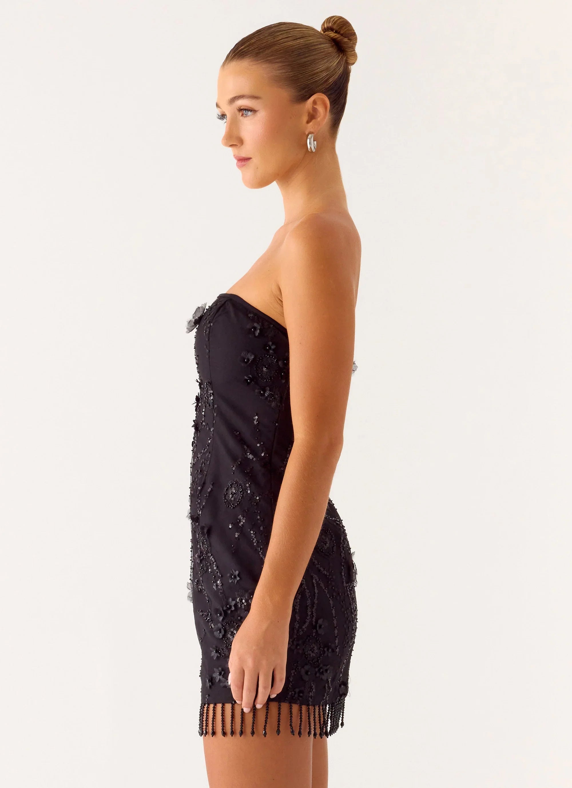 Wear My Kiss Mini Dress - Black