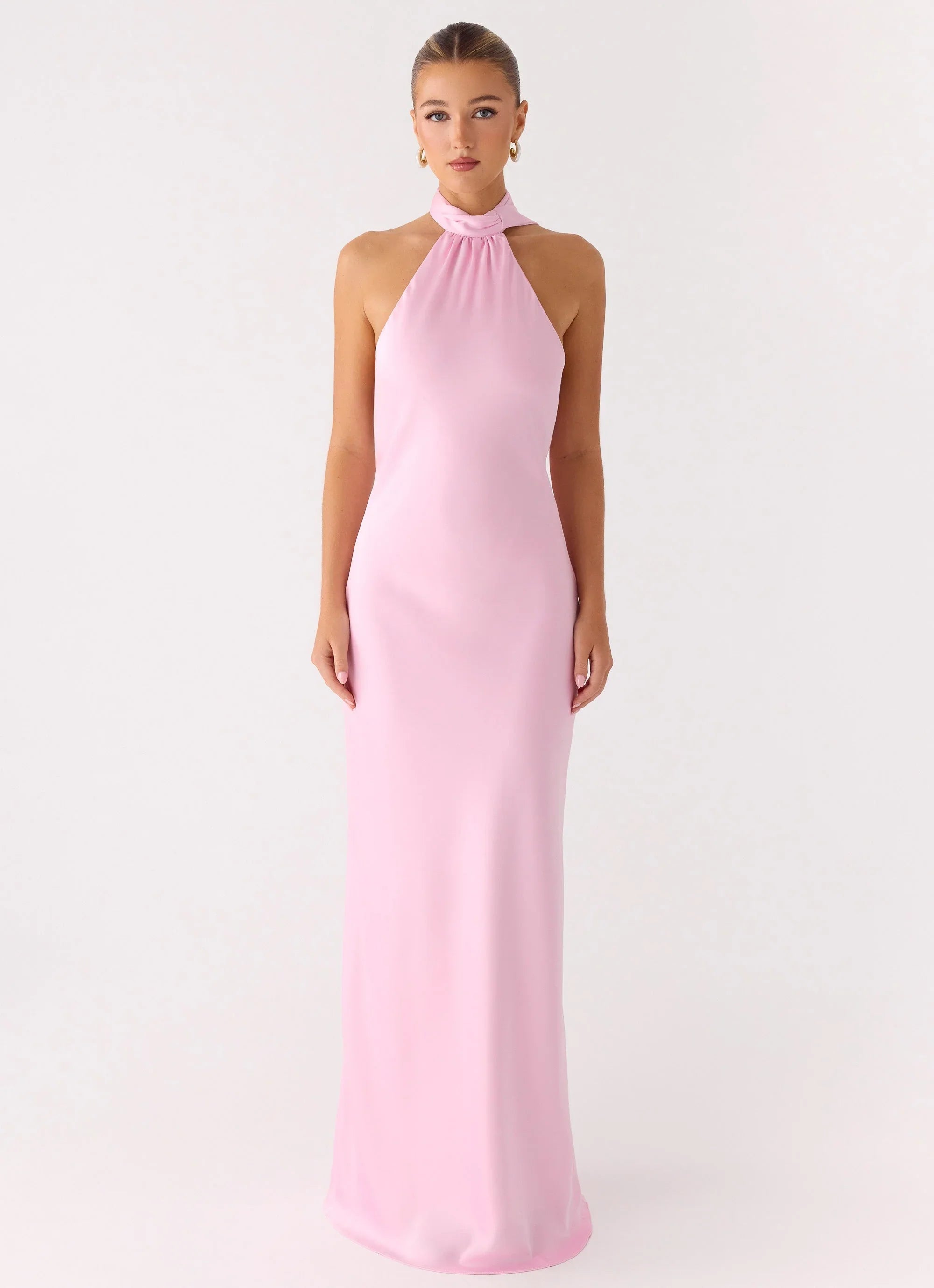Keena Scarf Maxi Dress - Pink