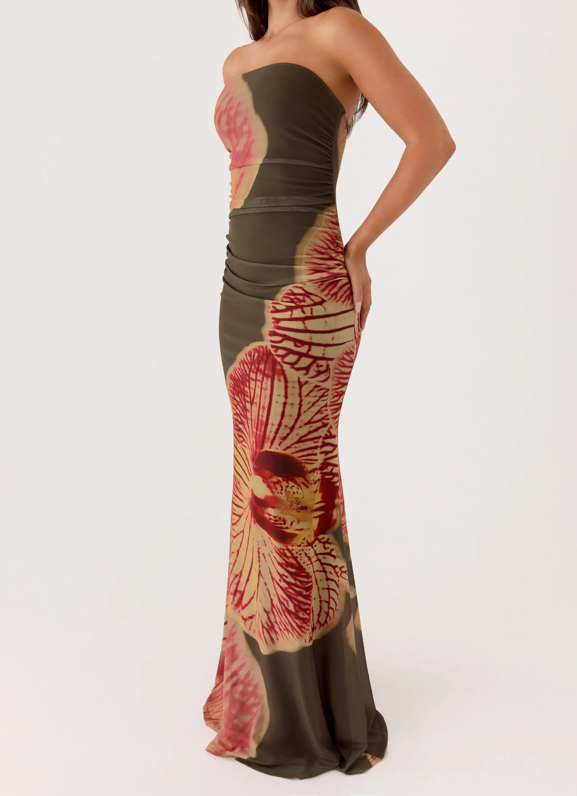 Iroha Strapless Maxi Dress - Jungle Grove