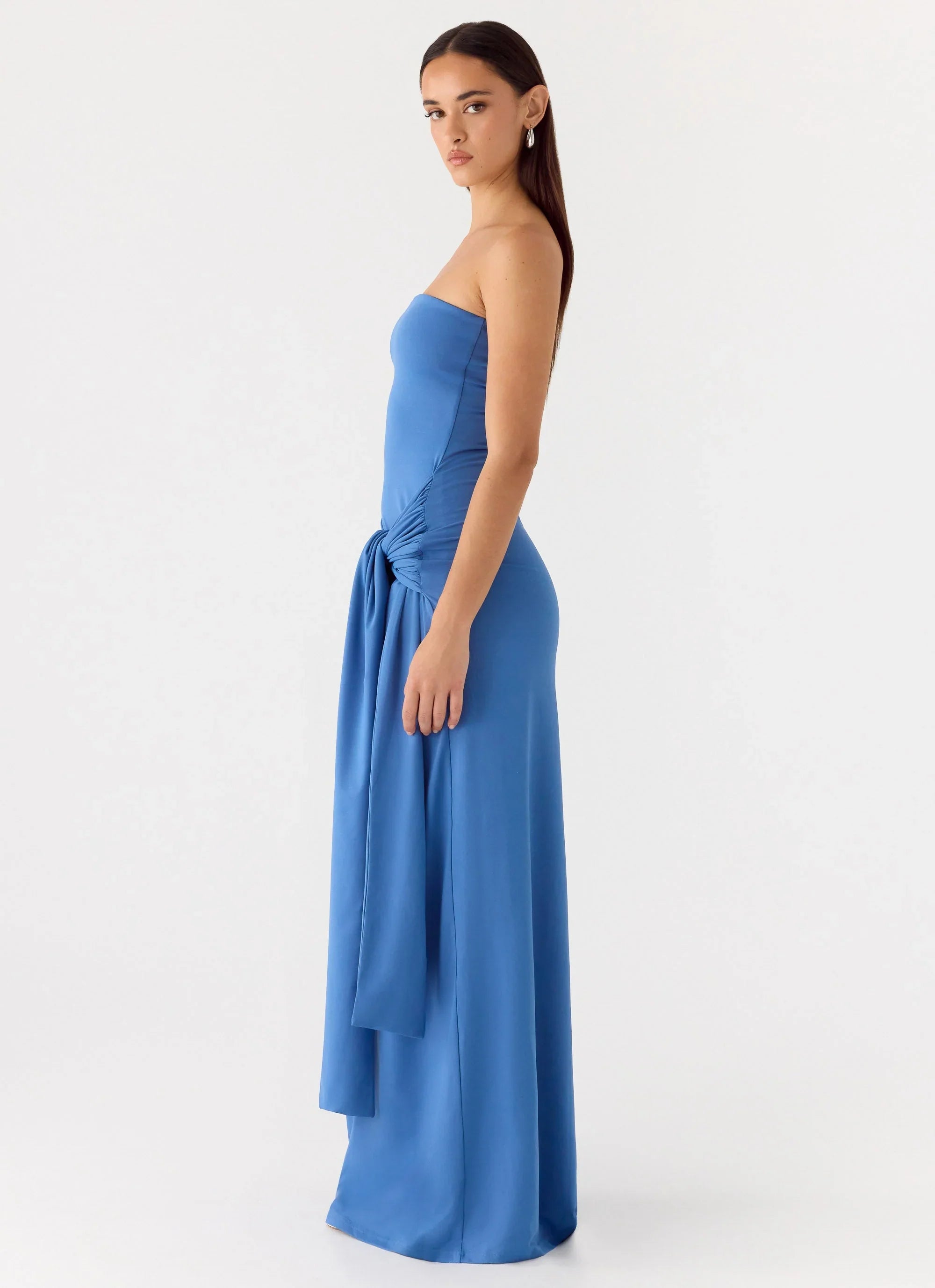 Stole My Heart Maxi Dress - Washed Navy