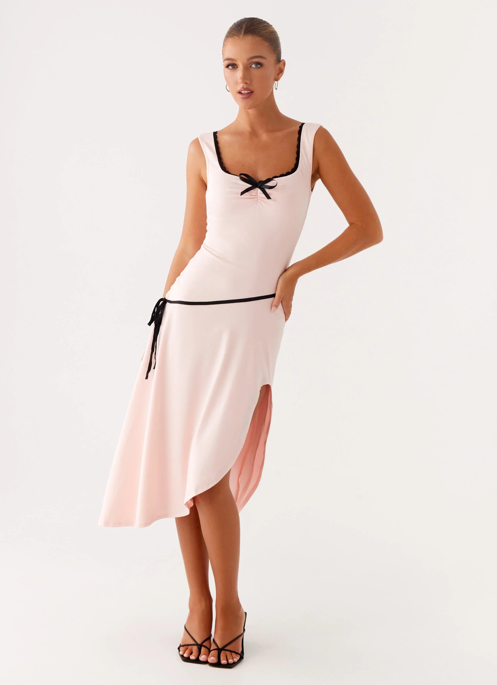 Darlene Midi Dress - Pink