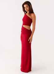 Three Wishes Maxi Dress - Raspberry