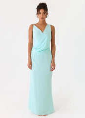 Analia Maxi Dress - Aqua