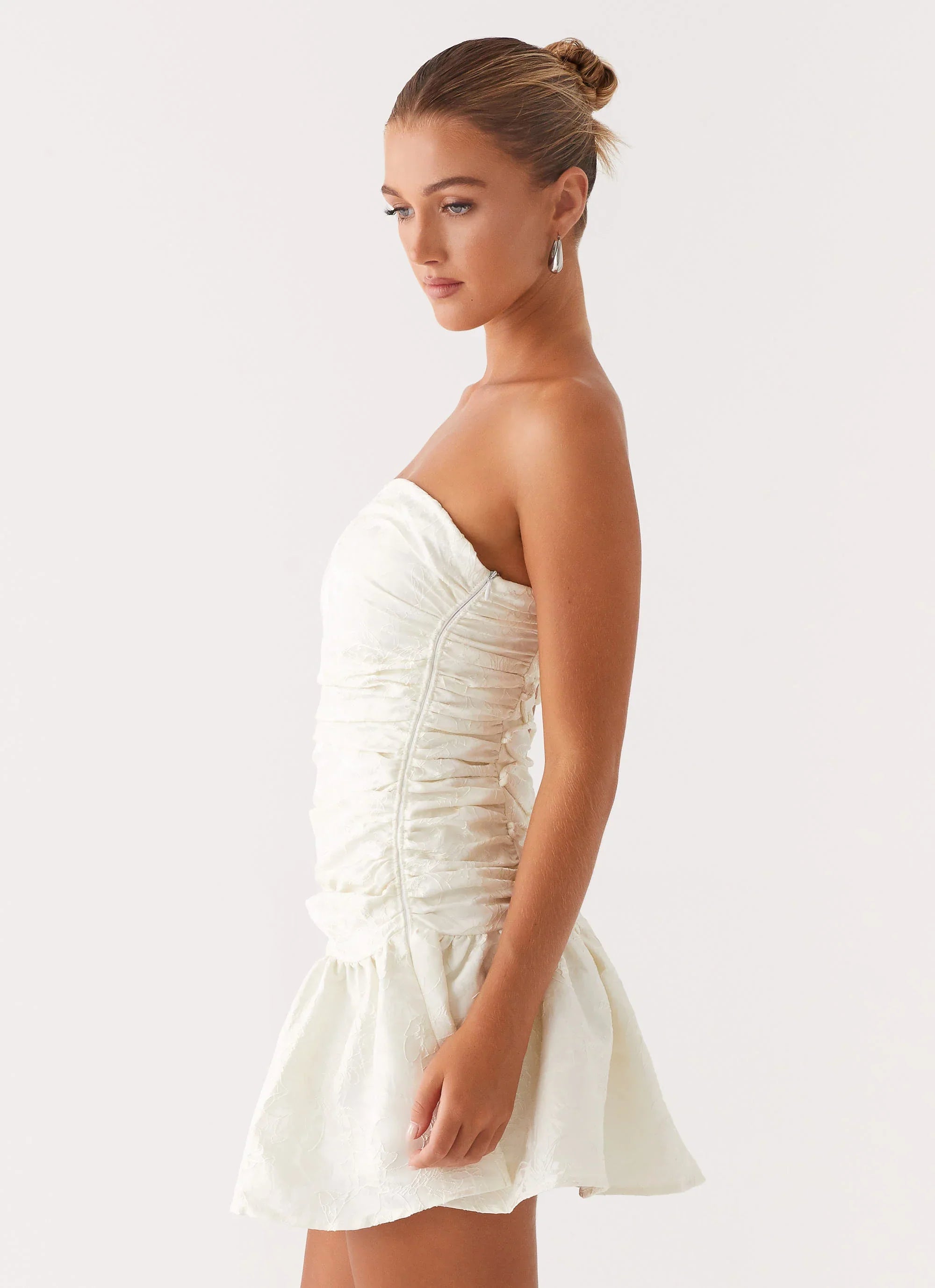 Ray Of Light Mini Dress - White