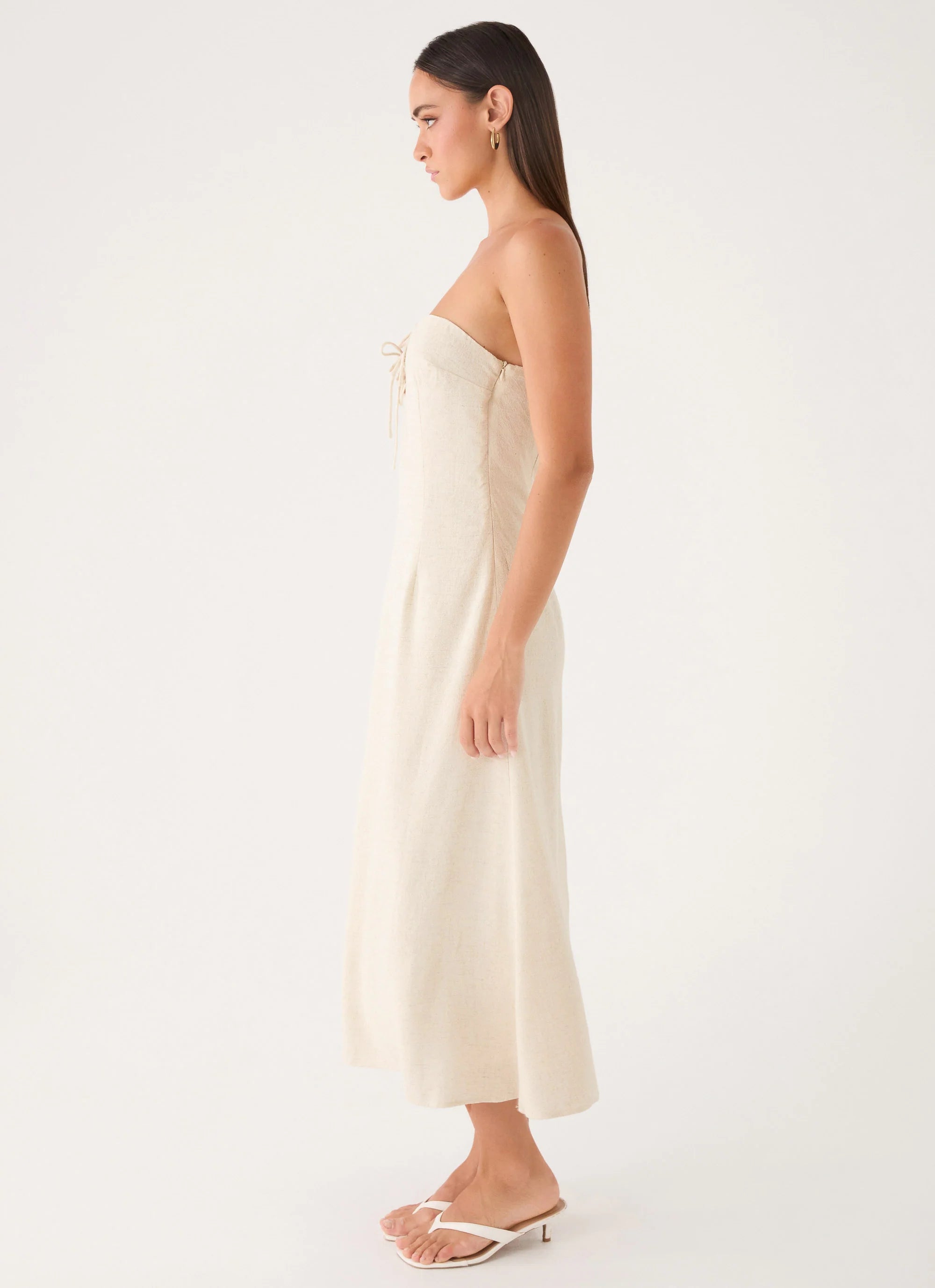 Sun Searching Midi Dress - Oatmeal