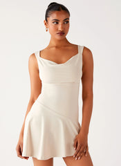 Dune Whisper Mini Dress - Ivory