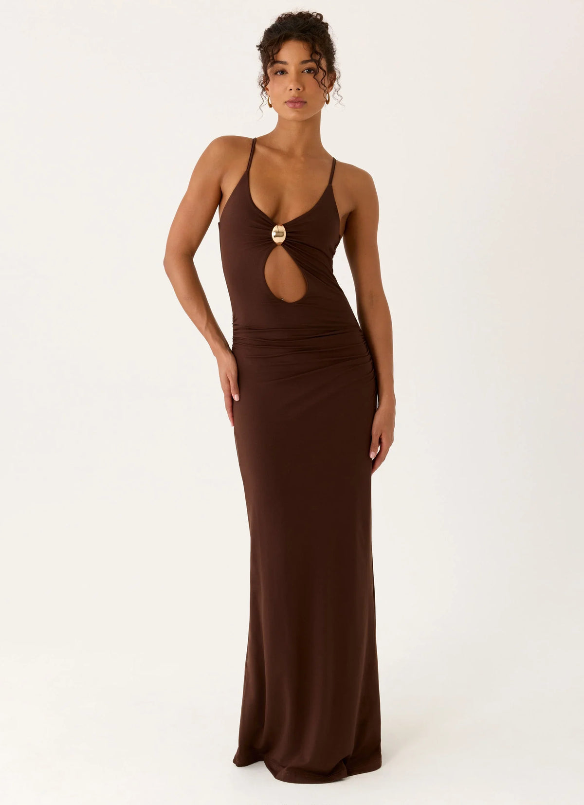 Inez Maxi Dress - Chocolate
