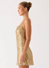 Kaitlin Mini Dress - Gold