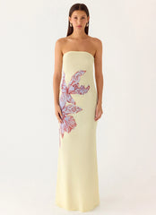 Amelle Maxi Dress - Purple Floral