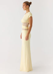 Like Honey Maxi Dress - Butter Yellow