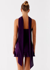 Avenue Mini Dress - Plum