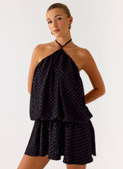 Bet You Wanna Mini Dress - Black