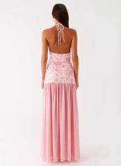 Janelle Beaded Maxi Dress - Pink