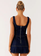 Preston Mini Dress - Indigo