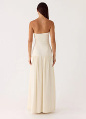 Slowing Tide Maxi Dress - Ivory