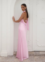 Keena Scarf Maxi Dress - Pink
