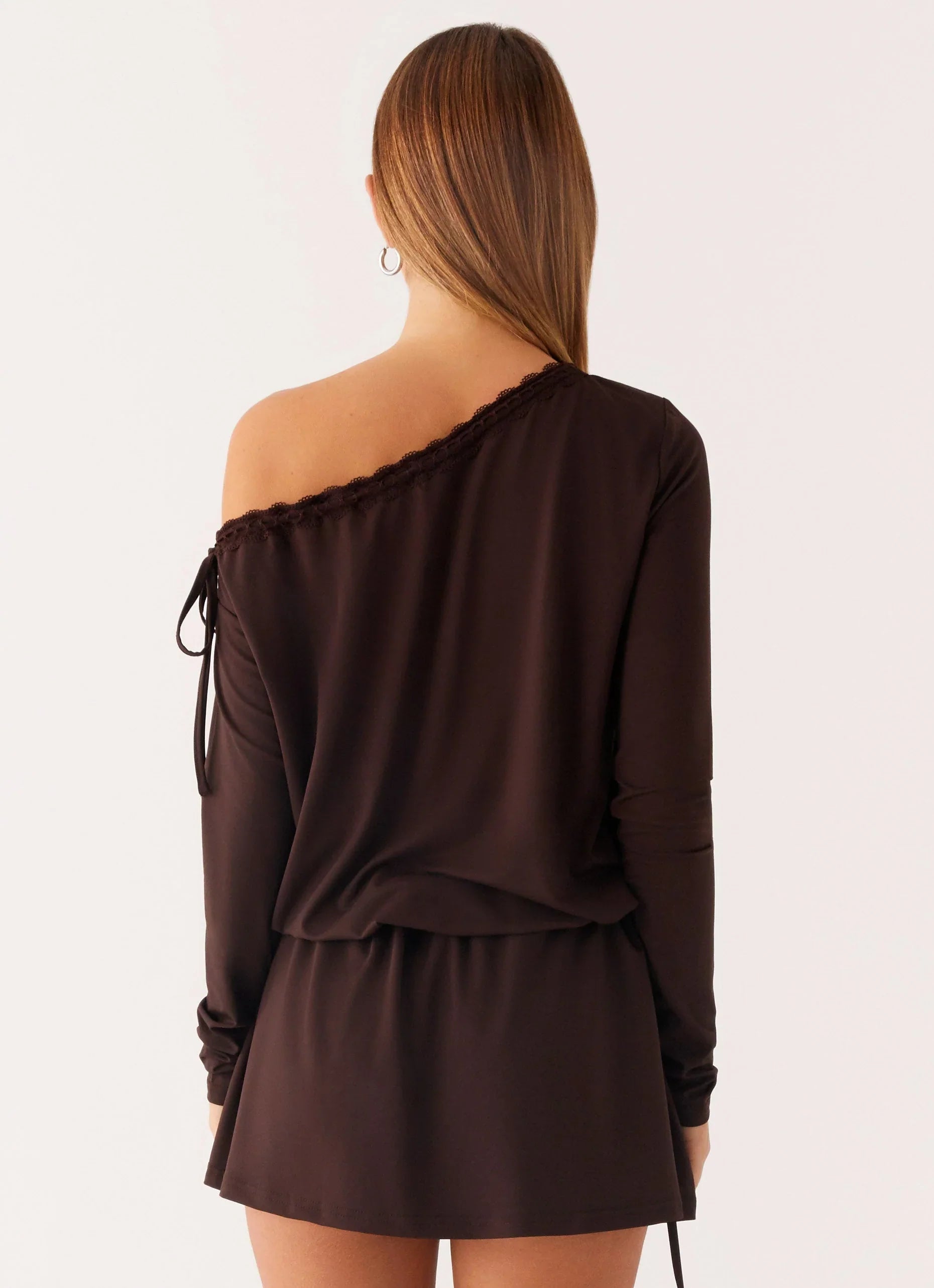 Zinnia Mini Dress - Chocolate