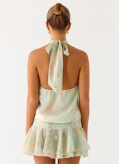 Beginning Mini Dress - Mystic Paisley