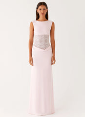 Love Tease Maxi Dress - Baby Pink
