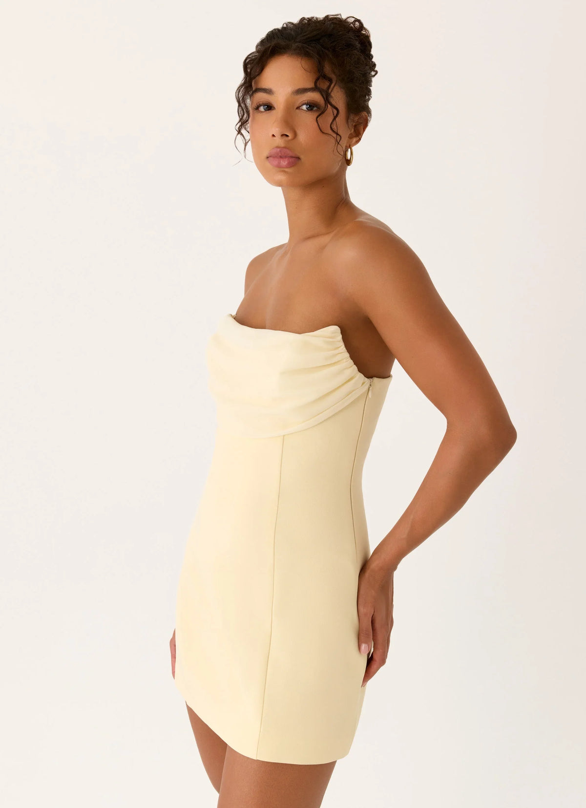 Luna Rosa Mini Dress - Baby Yellow