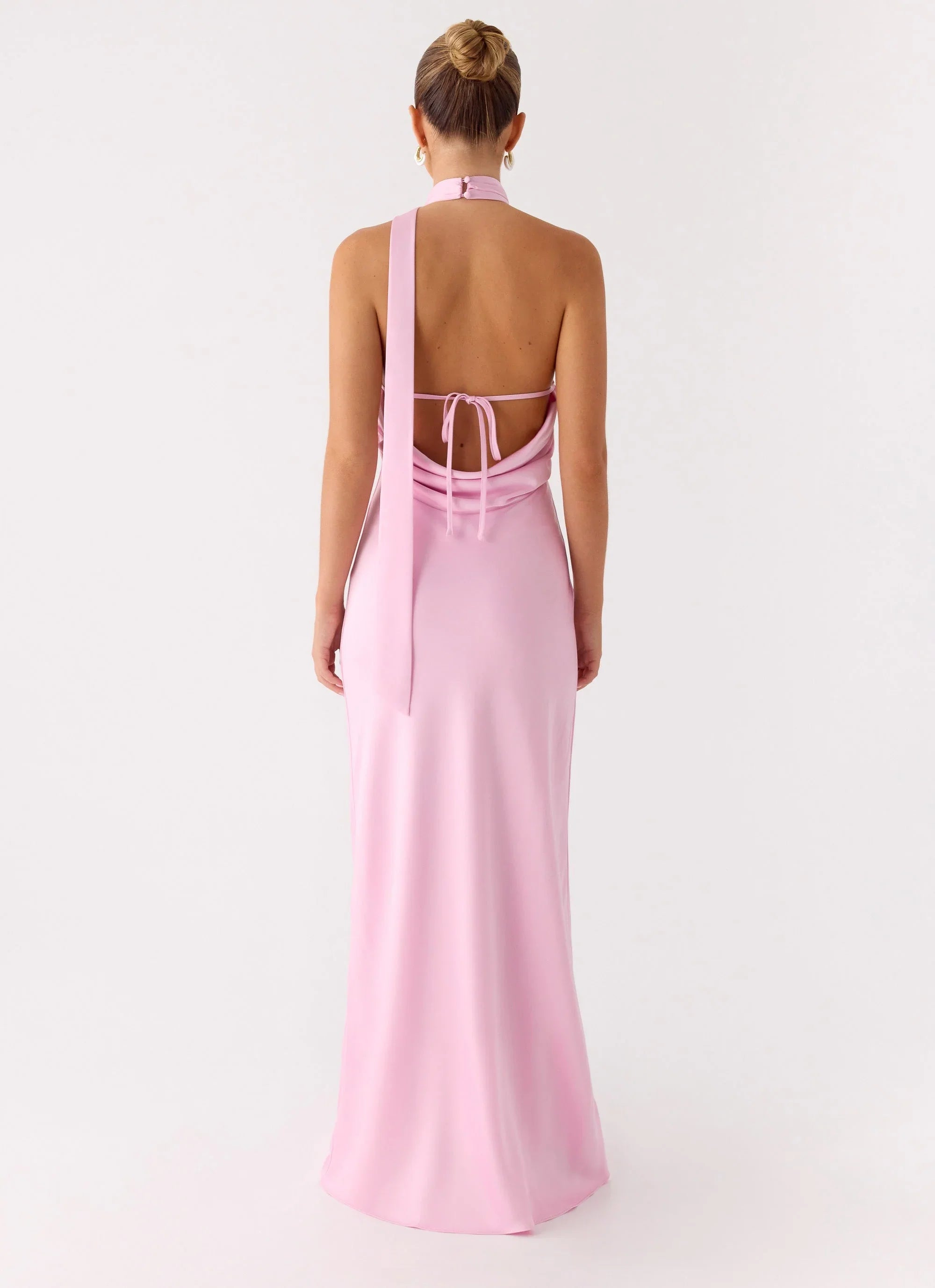 Keena Scarf Maxi Dress - Pink