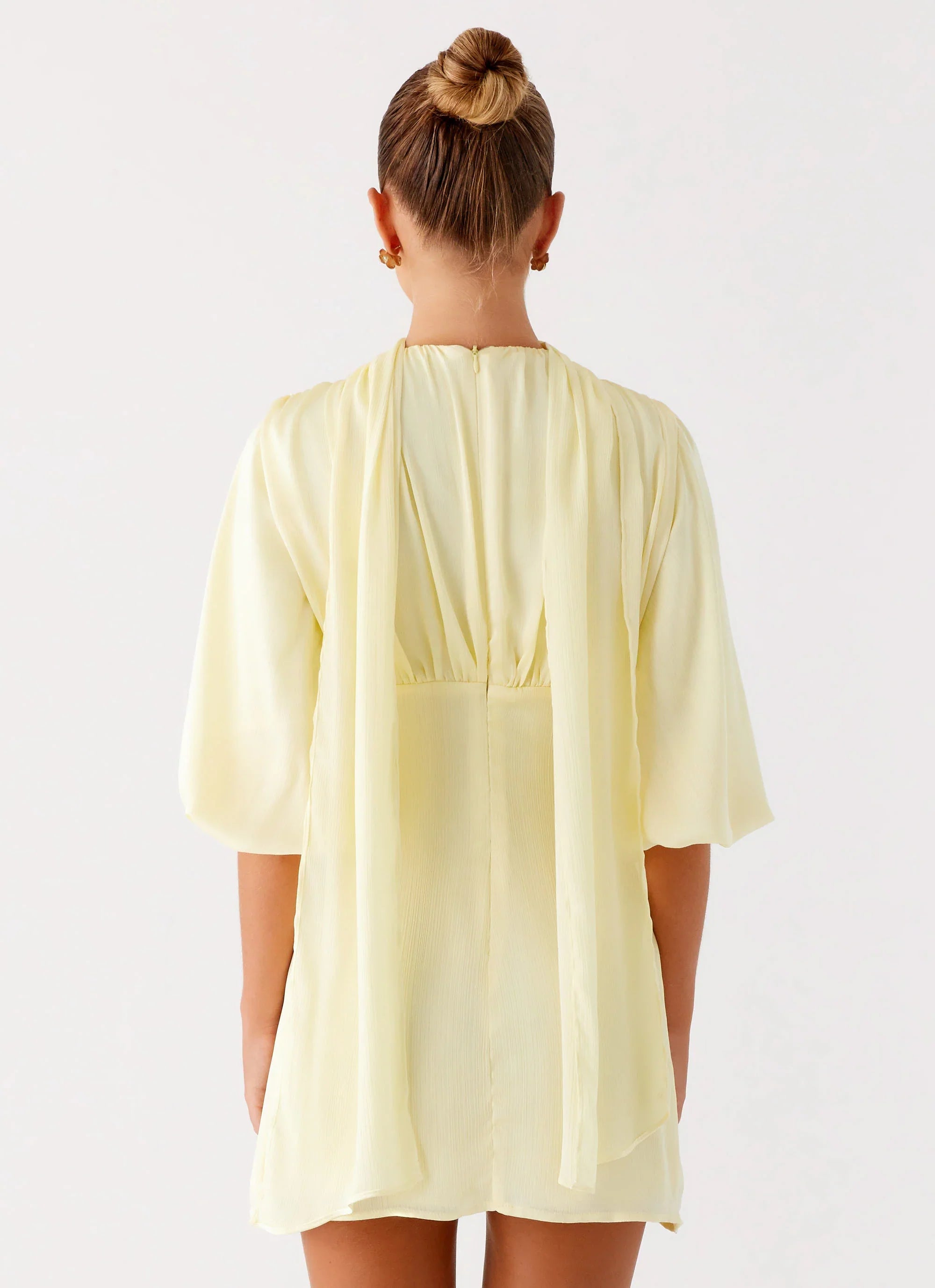 Mary Mini Dress - Yellow